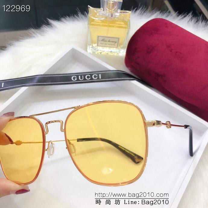 GUCCI古馳 官網海報款 官網同步 最新金屬框墨鏡 網紅同款  lly1274